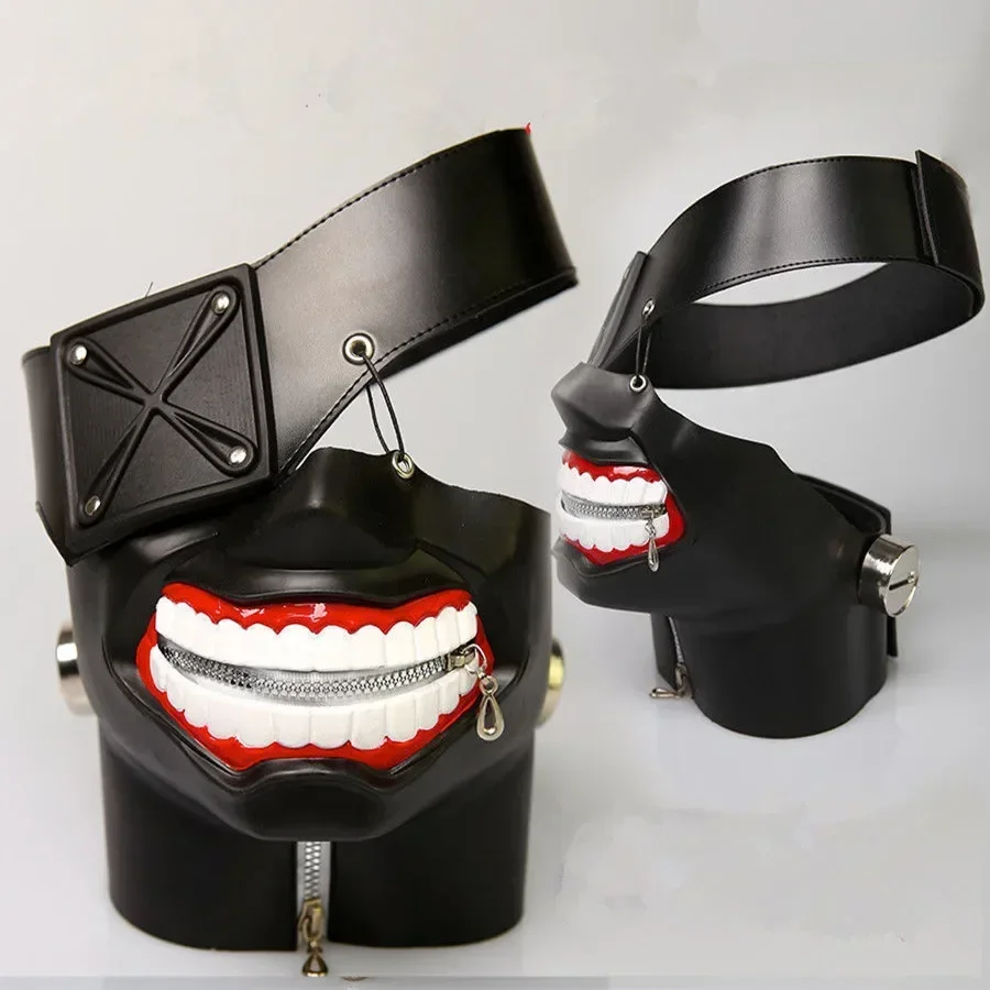 

2025 аниме Токийский гуль Канеки Кен Костюмы для косплея Masker Хэллоуин Feestmaskers