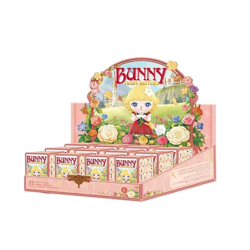 البوب مارت الأرنب زهرة الملاك لولو سلسلة صندوق أعمى اللعب Kawaii أنيمي عمل الشكل مفاجأة صندوق غامض دمى الفتيات هدية