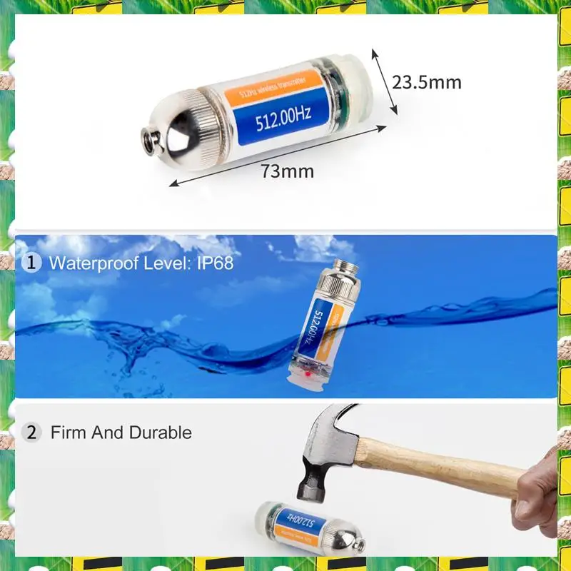 3C Electron Endoscope Camera Location 512Hz Remote Transmitter, SYANSPAN Signal Sonde For Underground Pipe Inspection System,End