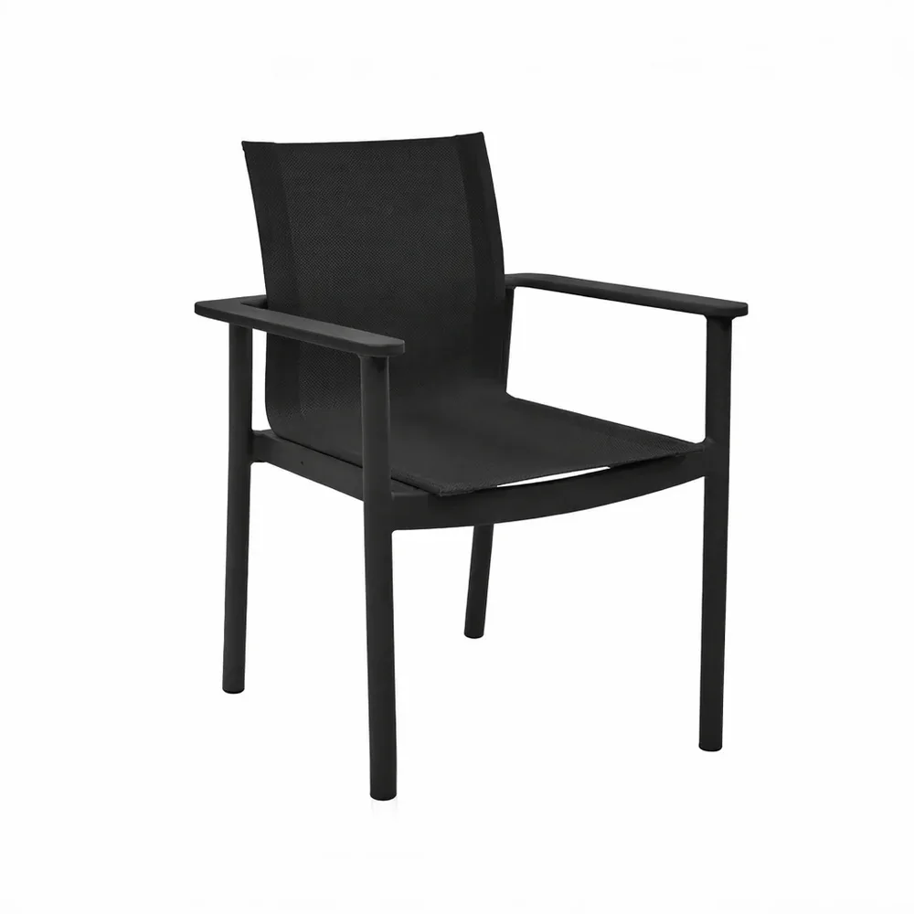 #Space Saving Modern Teak Wood Garden Dining Set With Aluminum Frame All Weather Outdoor Furniture