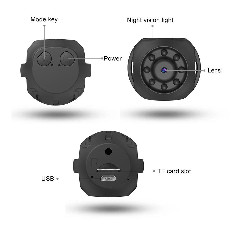 WK10 Mini WiFi Camera Supports Infrared Night Vision 1080P 90 ° HD Wide Angle Camera with Small Size and Wide Application Range