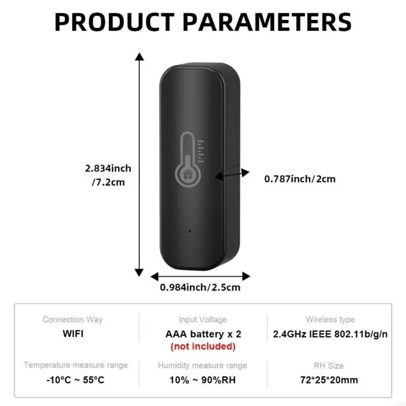 

WiFi Thermometers Hygrometer Wireless Temperature Humidity Sensors App Alerts Waterproof Remote Monitors for Cellar Home