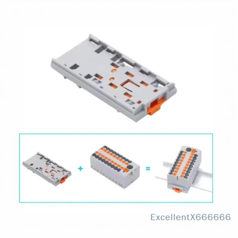 Universal Fit Distribution Terminal Block 1 In 16 Out Copper Busbar DIN Rail Power Distributor for DIY Electrical Projects