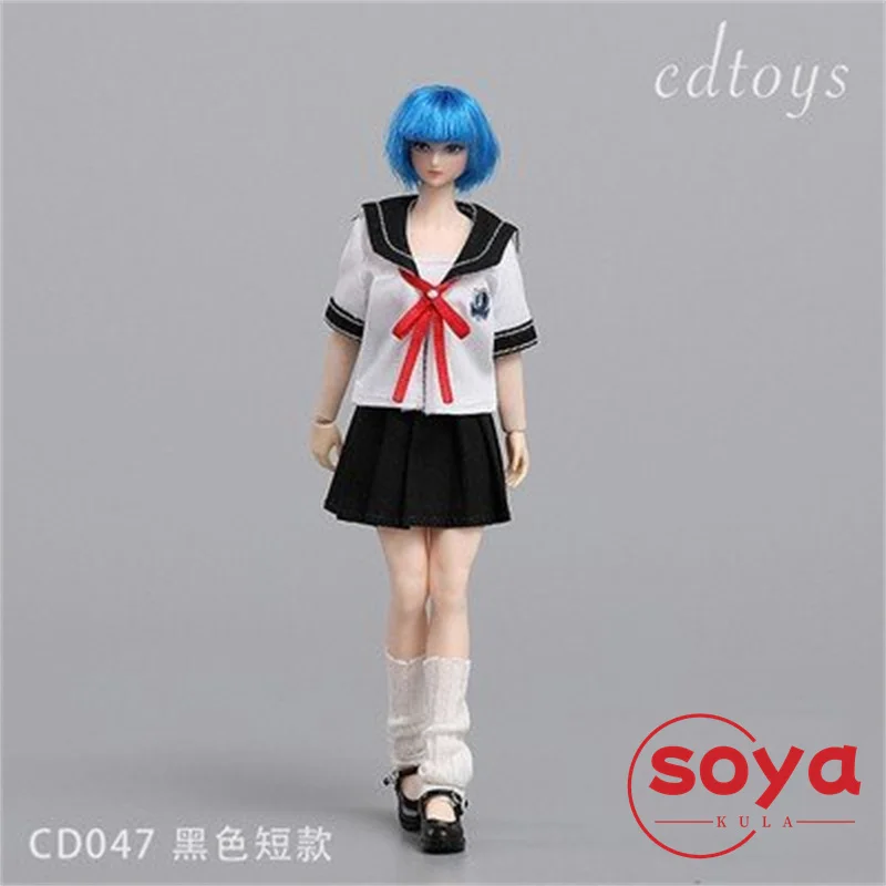 cdtoys cd047 1/12 مقياس فتاة JK زي مدرسي الملابس نموذج صالح 6 بوصة أنثى الجندي عمل الشكل الجسم #3