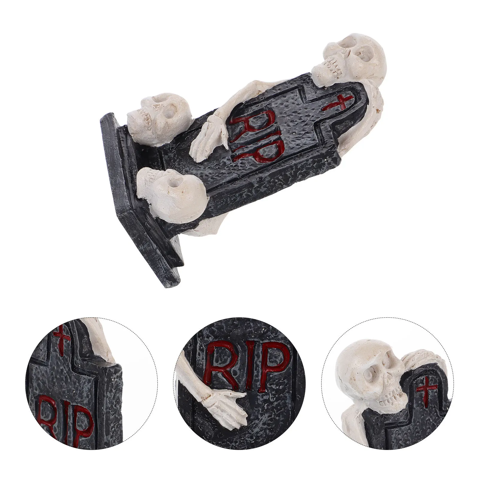 

Mini Halloween Resin Tombstone Scary Decoration Home Bar Party Halloween Grave Stone Yard Tombstones Prop Tombstones for Graves