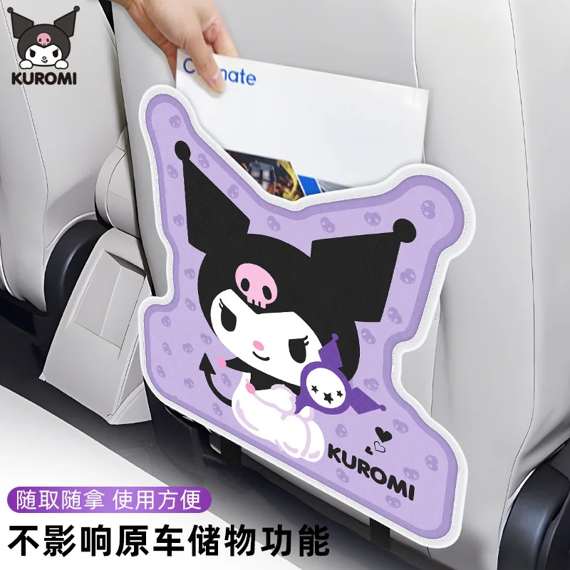 Sanrio Motors Genuine Seat Anti-Kick Pad Rear Seat Anti-Wear Anti-Dirty Pad Car Protective Pad Cartoon Kuromi Car Accessories