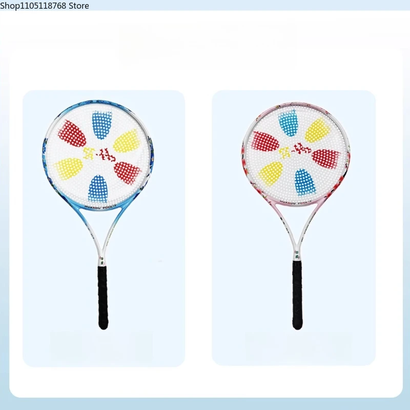 Professional Tai Chi Rouli Ball Racket 999 Holes Racket Face Carbon Fiber Racket Set
