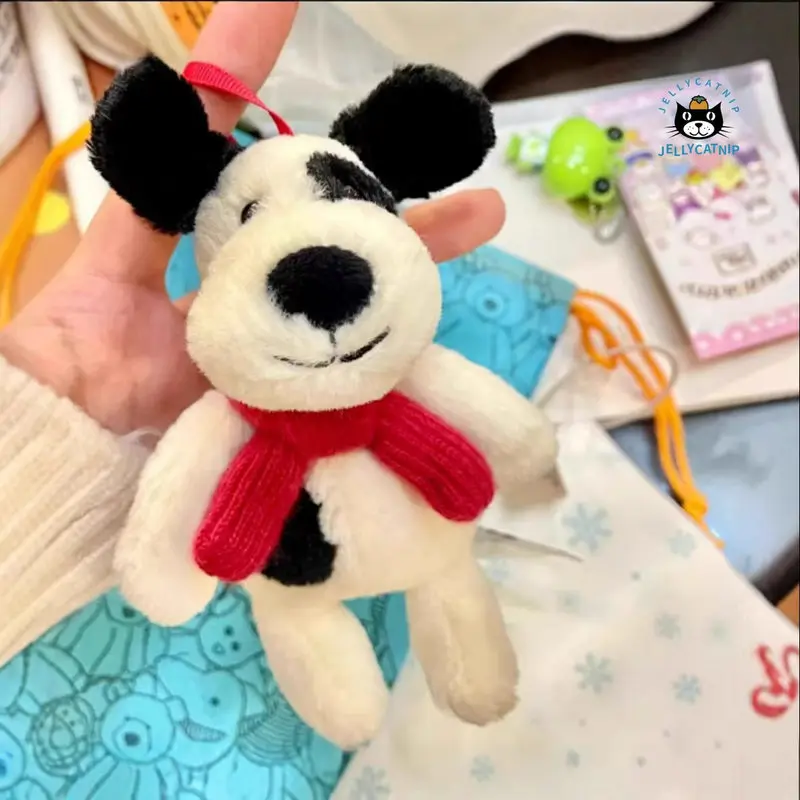 

Jellycat Style Plush Pirate Dog Scarf Keychain Toy UK Design Soft Stuffed Animal Doll For Children And Collectors