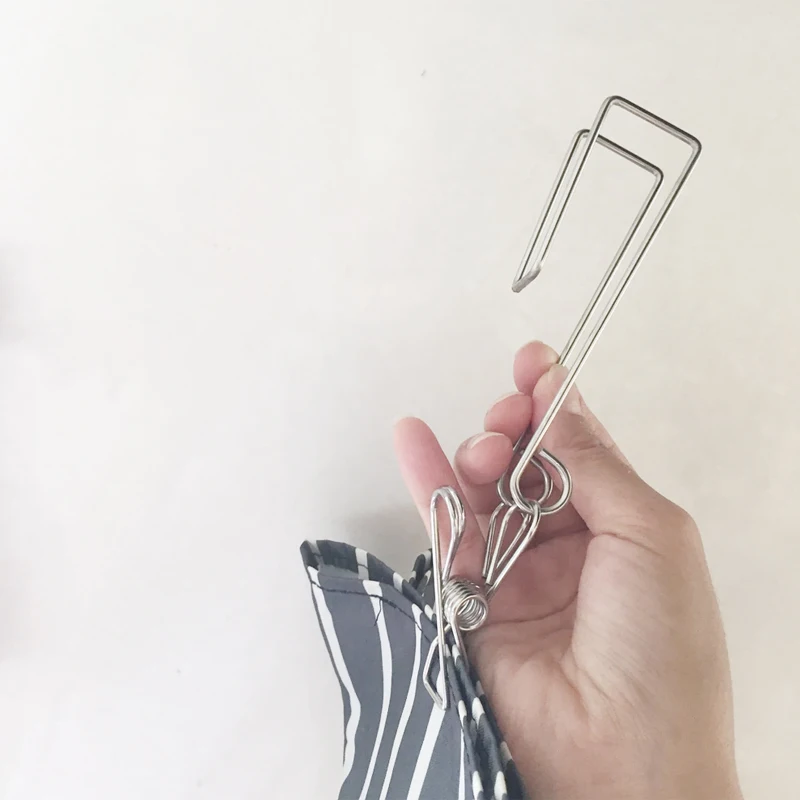 Stainless Steel Kitchen Glove Organizer Clamp Sponge Holder Rack Wall Mounted Cabinet Door Hook Storage Organizer
