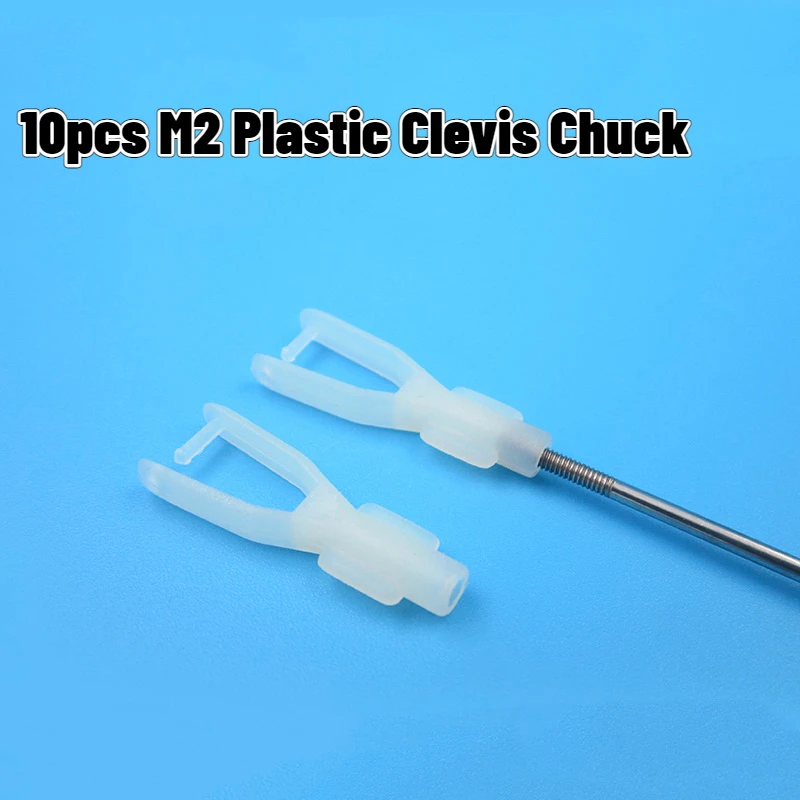 10pcs M2 Plastic Clevis Chuck High Toughness RC Control Horn Clevis Chuck For RC Place Air Plane RC Car Boat