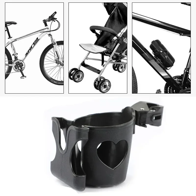 Stroller Cup Holder Phone Holder 2-in-1 Stroller Phone Milk Bottle Holder For Pram Pushchair Wheelchair Accessories