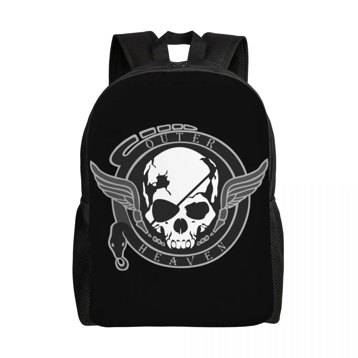 Outer Heaven Logo Backpacks for Boys Girls Metal Gear Solid Video Game College School Travel Bags  Bookbag Fits 15 Inch Laptop