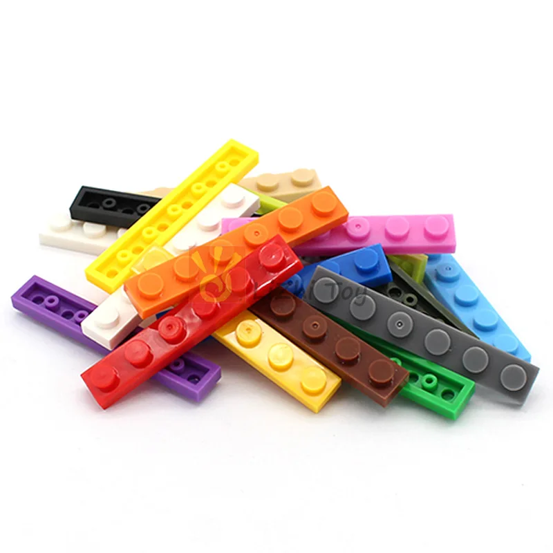 

MOC 10pcs DIY Building Blocks Thin Figures Bricks 1x6 Dots Educational Creative Size Compatible With 3666 Toys for Children