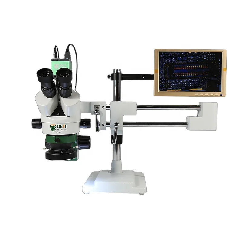 Biological Optical Binocular Price Inverted ba-010 180 degree rotation Stereo digital microscope boom stand for Research