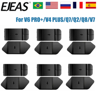 6/4/2/1PCS EJEAS V6 Pro+/V4 Plus/Q8/Q2 /Q7/V7 Motorcycle Helmet Bluetooth Intercom Accessories Mounting Clip Double-Sided Base