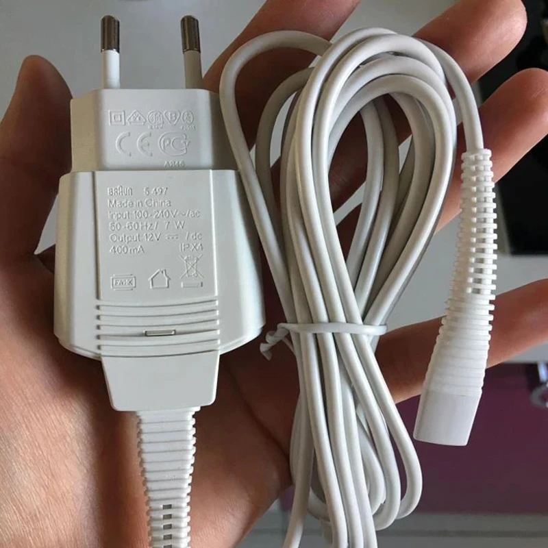 브라운 면도기 충전기 5497 전원 충전 케이블 브라운 2000/5000 시리즈 전기 면도기용 100-240V 충전기 코드