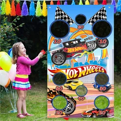 Hot wheels Fire Car Toss Game with Nylon Bean Bags for Children Adult CarTheme Birthday Party Decor Baby Shower Supplies