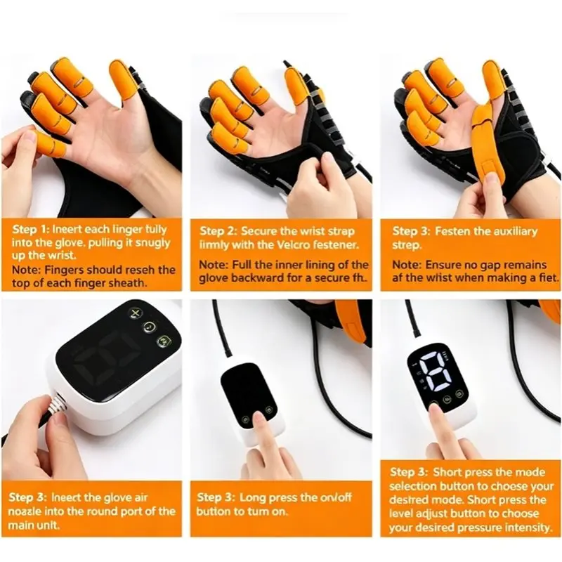 Plastic USB For Hand Training Robot Gloves For Finger Function For Hand Exercises Workout Equipment