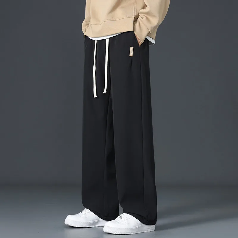 

Men's Jogger Sweatpants Fashion Hip Hop Japanese Streetwear Drawstring Casual Baggy Trousers Sports Loose Gray Pants Mens
