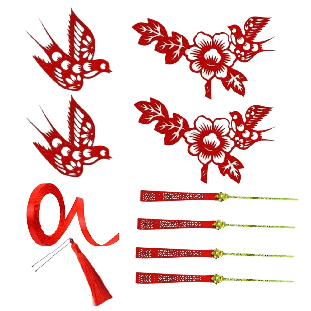 

Сорока, головной убор в китайском стиле, заколка для волос с цветком, свадебный головной убор невесты, Cheongsam, утренний халат, головной убор ханьфу, фотография