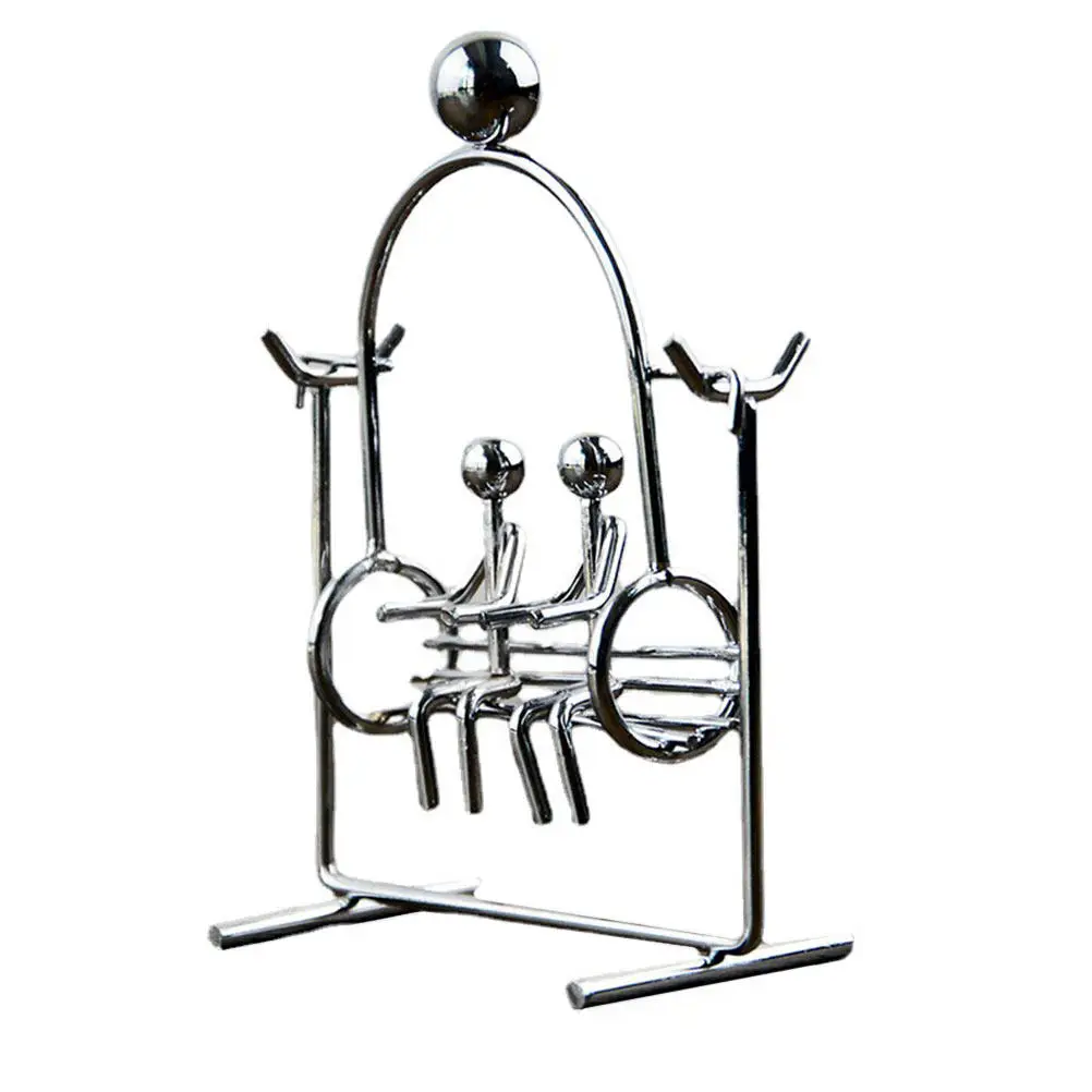 

Swing Couple Balancing Iron Ornament Desktop Decoration Kinetic Art Pendulum Physics Balance Ball Desk Accessory