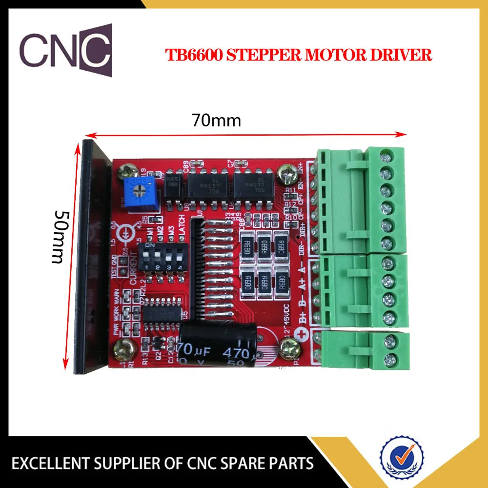 Two phase stepper motor driver 4A 16 subdivision TB6600 original chip dc pwm speed controller