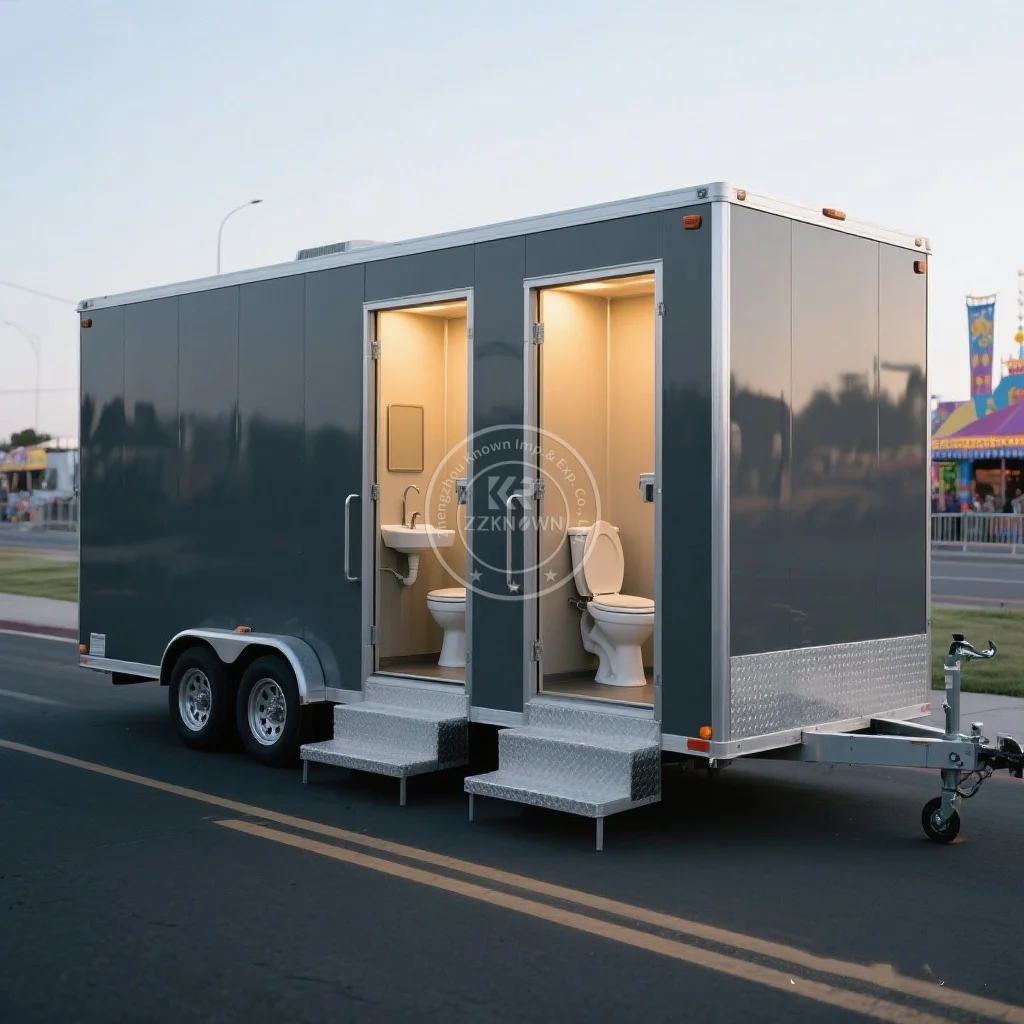 

Customizable Portable Restroom Trailers Mobile Toilet Trailer Shower Room with Toilet Restroom Trailer Bathroom Trailer for Sale