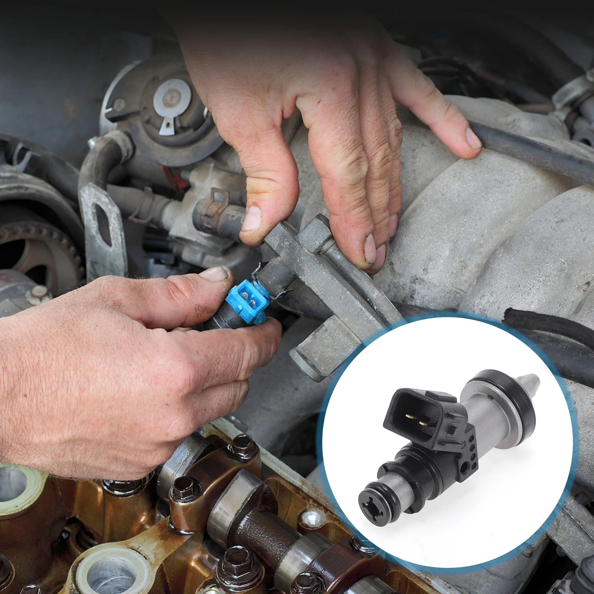 

UXCELL No 15710-24F00 Топливная форсунка для Suzuki GSX1300R 1999-2003 гг., 1 шт., черный