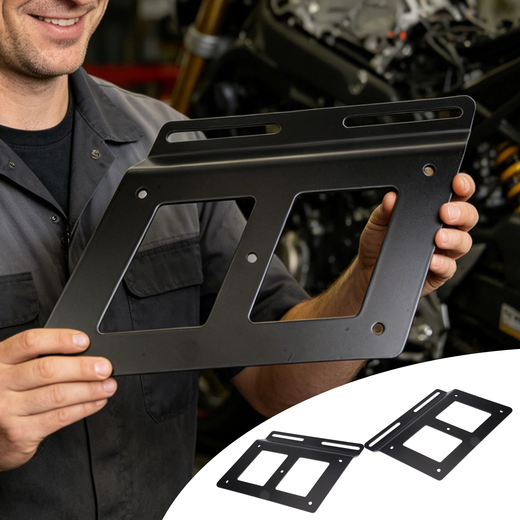 Rear Motorcycle Side Bag Mount Brackets For Kawasaki Honda Yamaha Universal Fender Mount Heavy Duty Dirt Pit Bike Accessories