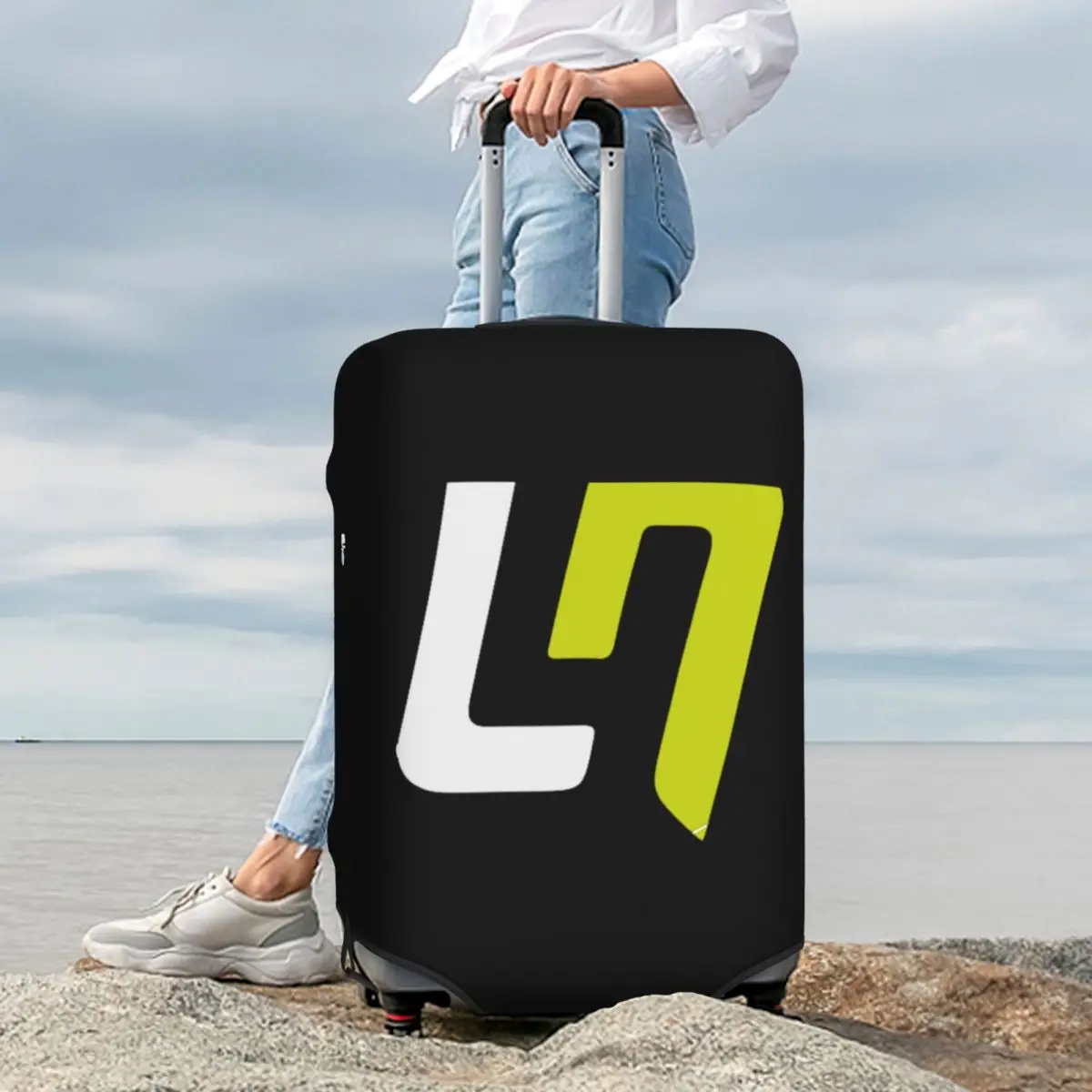 

Lando Norris 4 - F1 2024 Suitcase Cover Protection Elastic Travel Luggage Protector Covers for 18-32 Inch