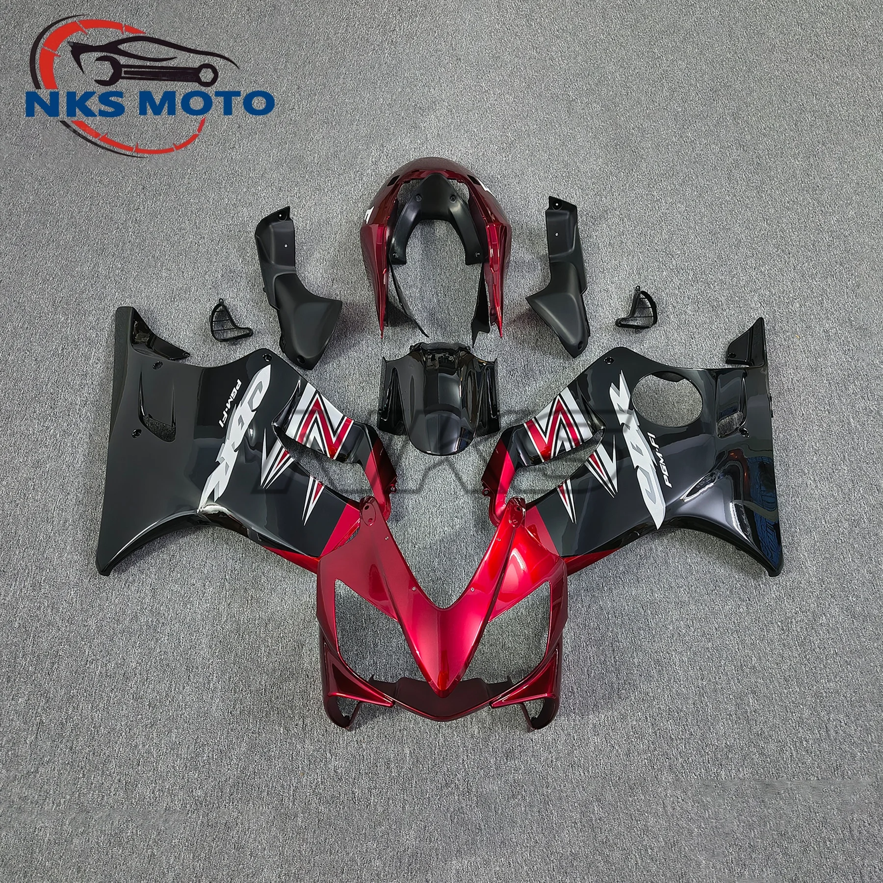 ABS Red Blue Fairings Kits For Honda 2004 2005 CBR600F4i 2006 2007 Cbr 600 F4i 04 05 06 07 Plastic Injection Fairing Body kits