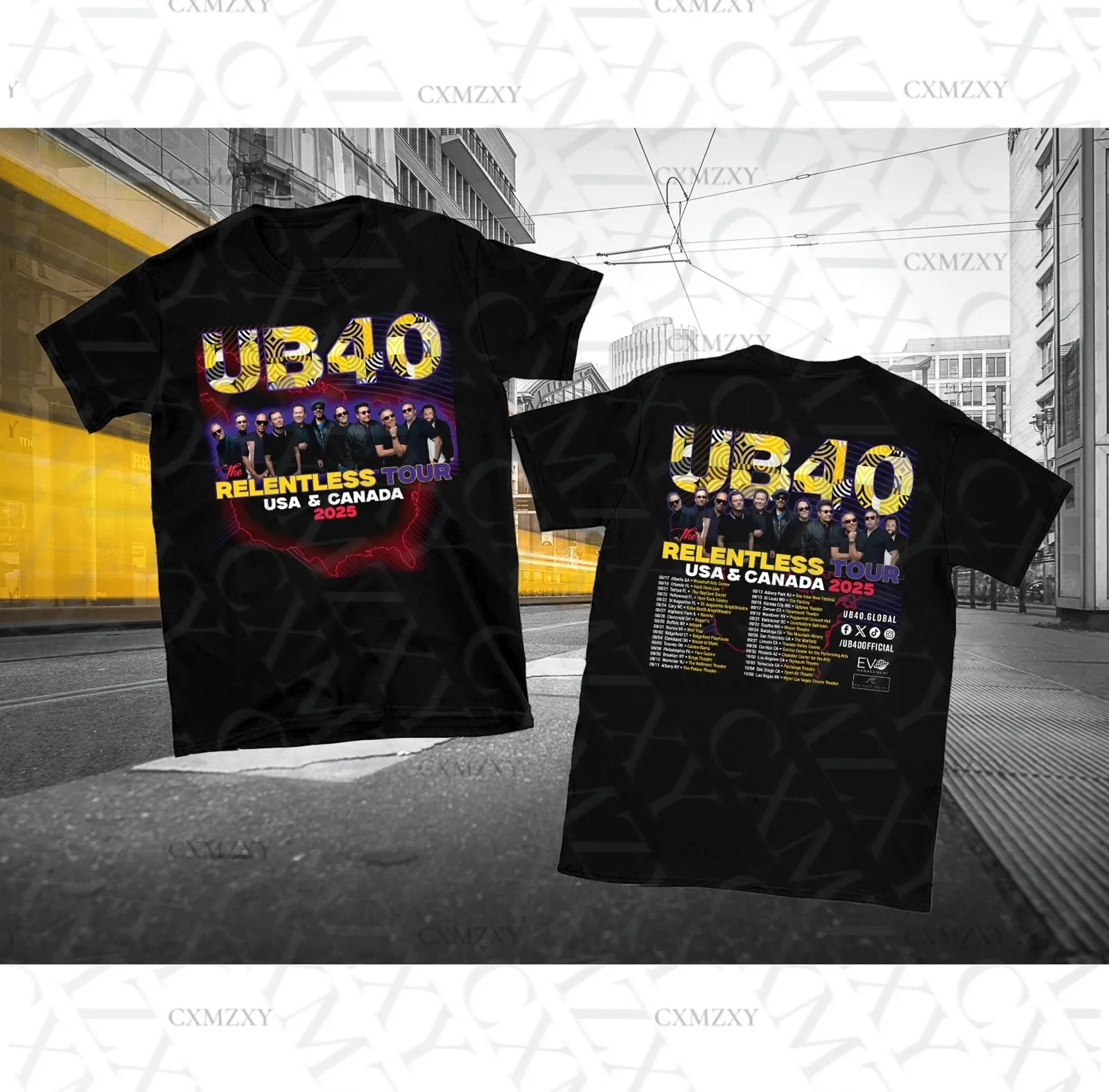 

UB40 Band - The Relentless Tour 2025 Unisex 100% Cotton T-Shirt