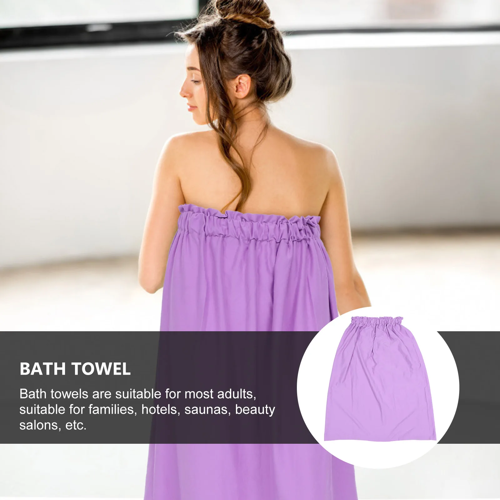 

1Pcs Cotton Bath Towel for Women Supple Bathrobe Quick Dry Shower Towel for Bathroom Spa Beauty Salon Household Use