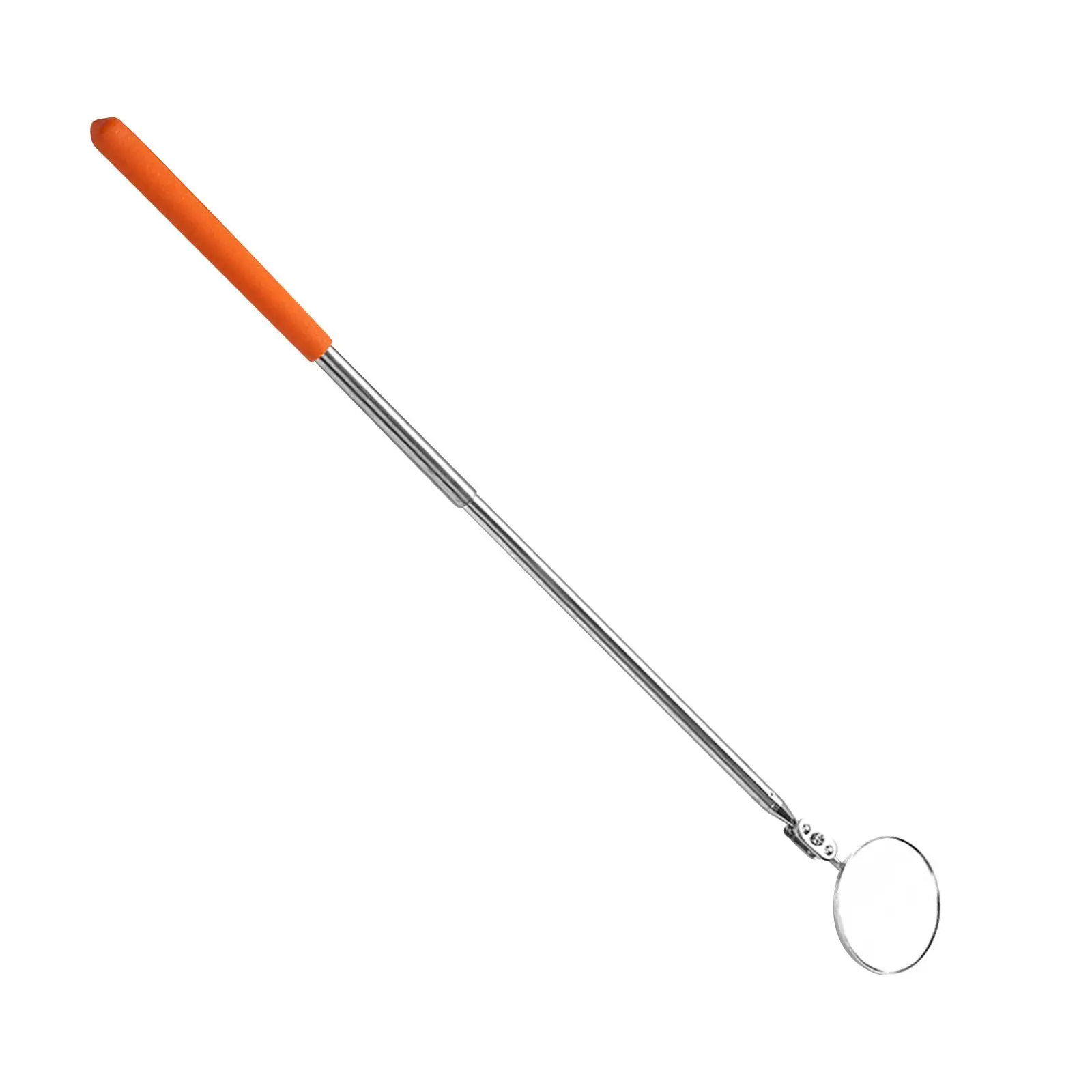 Retractable Machine Car Inspection Mirror 360° Rotating Multifunctional Handheld Tool Ergonomic Handle 50mm Round Mirror