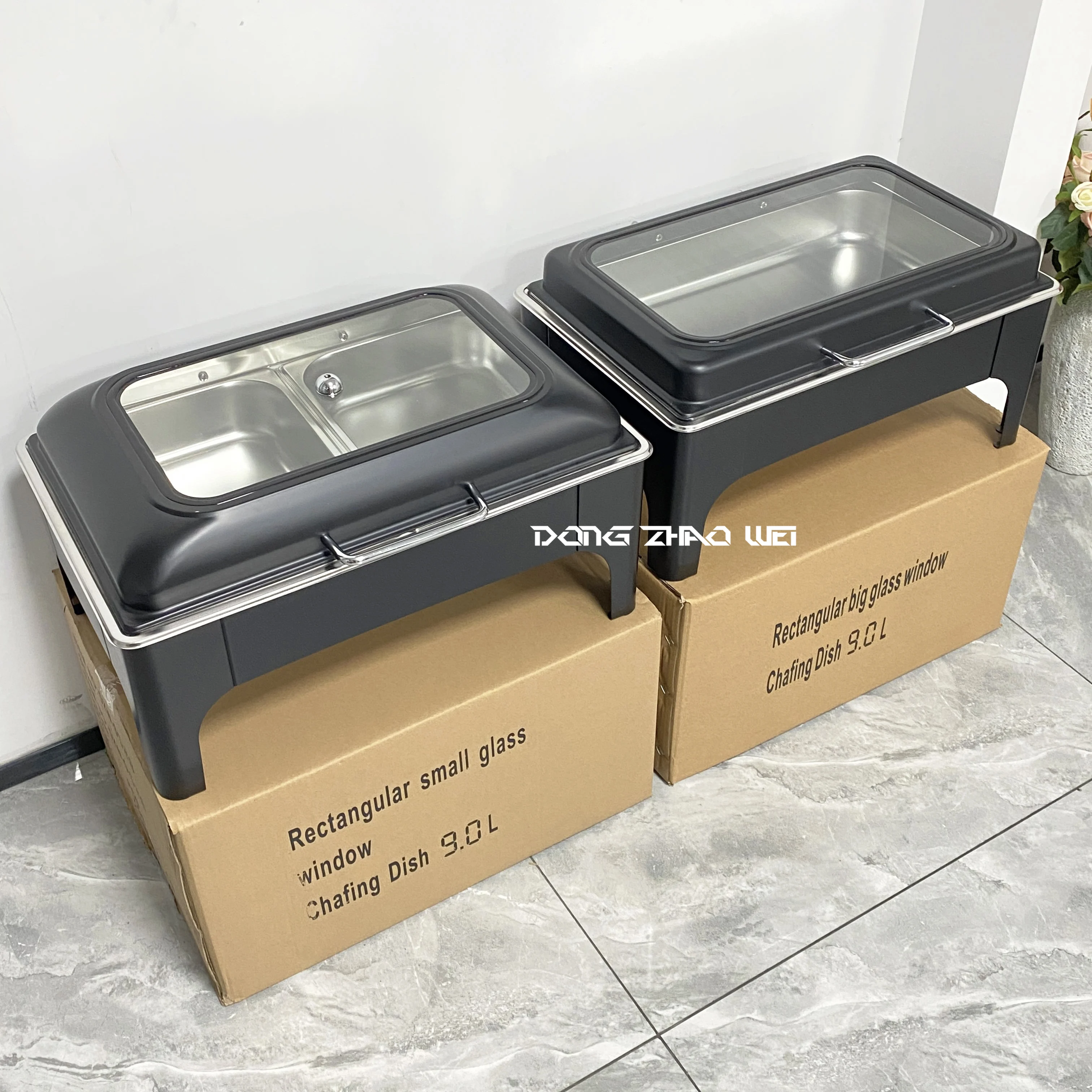 Catering Equipment Serving Cheffing Dishes Chaffing Dish Buffet Black Chafing Dish Food Warmer