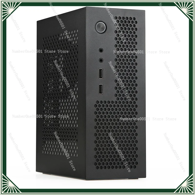 SKTC A09 Black Vertical Sleepable HTPC Case ITX Main Board Small 1U/Flex Power Supply