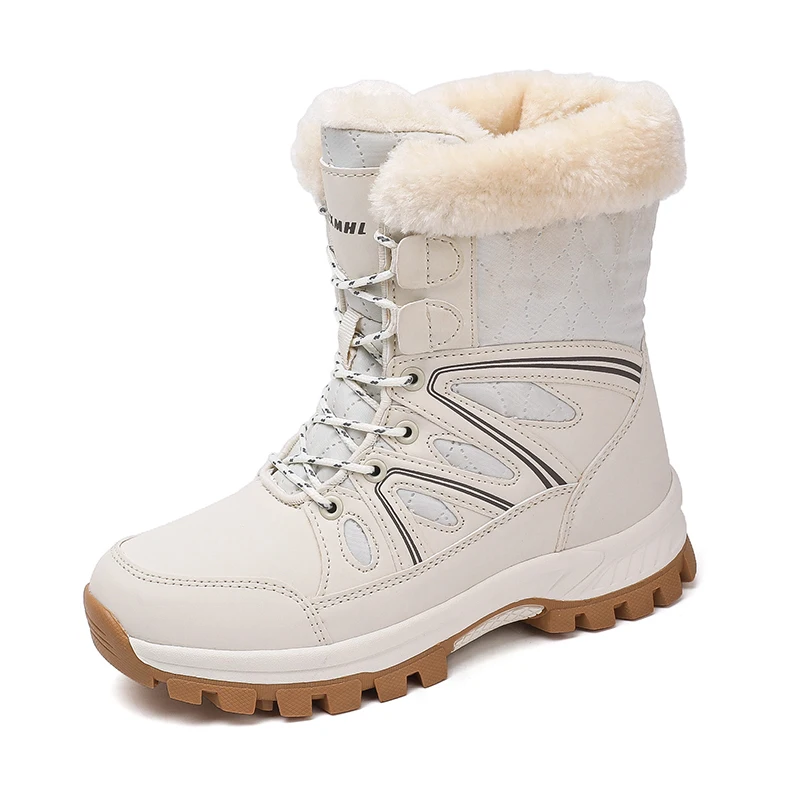 

Winter Snow Boots Women High-top Outdoor Casual Keep Warm Soft Plush Ankle Boots Women Anti-slip Wear-resistant Women Shoes