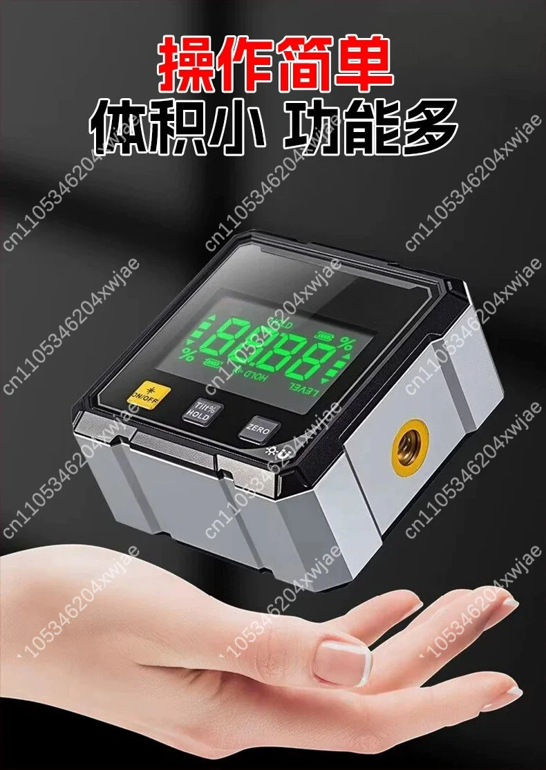 Magnetic Base Digital Inclinometer 0.1° Accuracy Angle Gauge Level Finder Tester for Construction