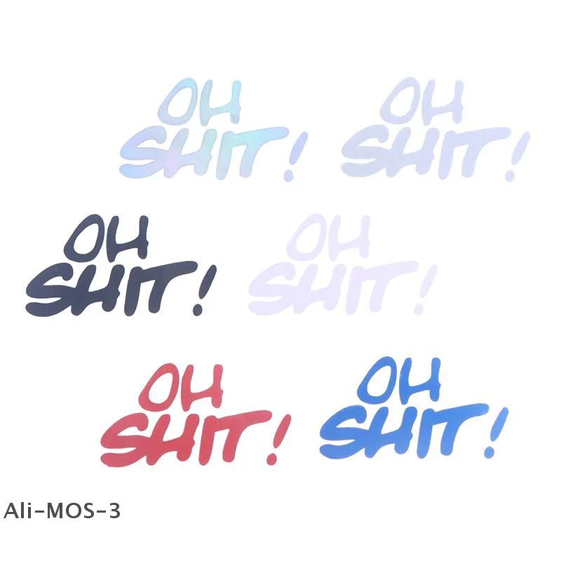 【S】صائق فينيل مقاوم للماء للدراجات النارية، قطعة واحدة من ملصقات الحروف المضحكة للخوذة والسكوتر والسيارة، لاصق متين #6