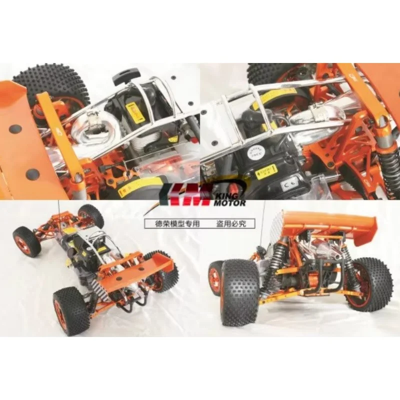 أنبوب مضغوط من الألومنيوم من Ghost طراز SS يناسب HPI Baja 5B SS 2.0 5T ومحرك King وRovan Baja Buggies والشاحنات