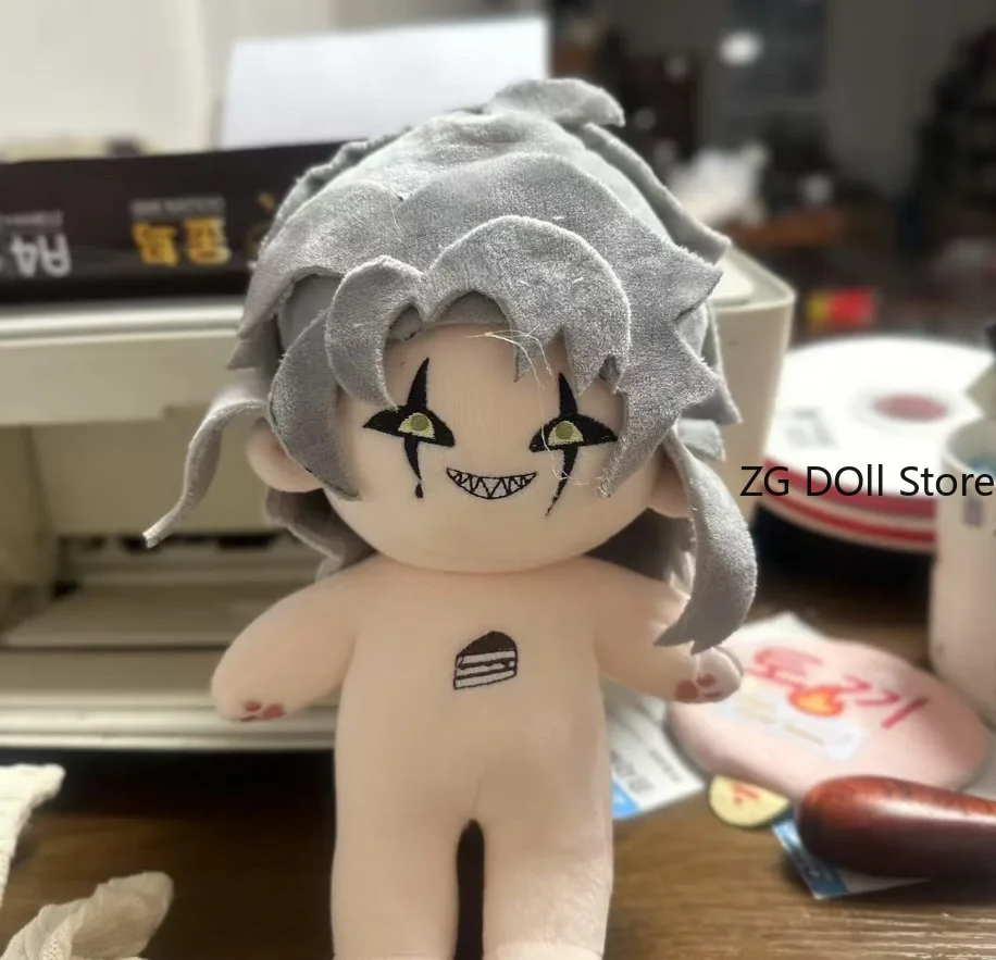 

20CM Anime The Freak Circus Pierrot Plush Doll Body Dress Up Clothes Plushies Stuffed Toys Figures Birthday Gift