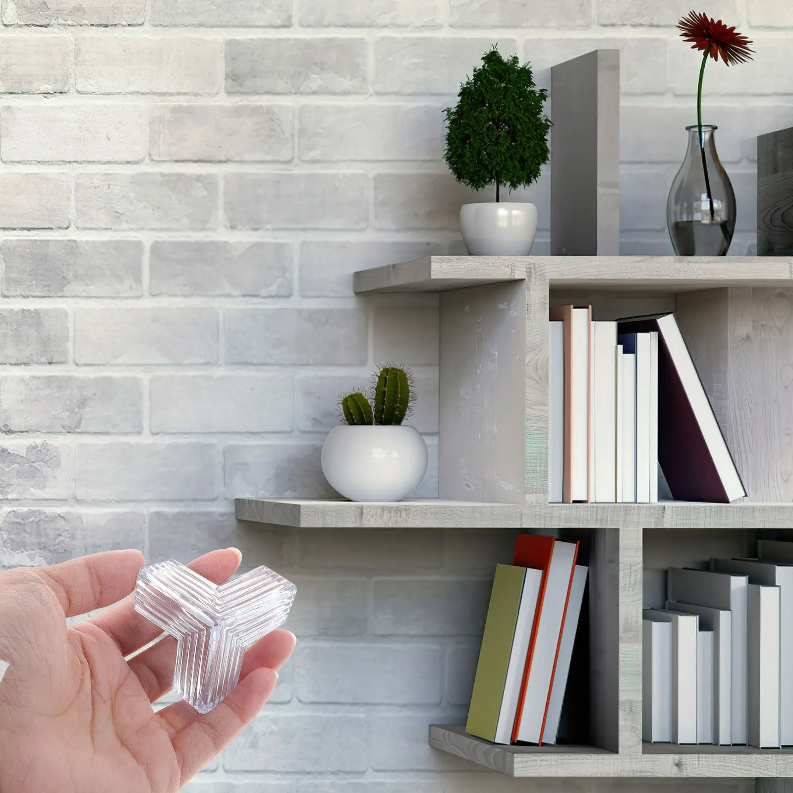 

12Pcs Table Corner Protectors Triangular 3D Anti- Guards Soft Transparent Baby Proof Corner Guards for Furniture