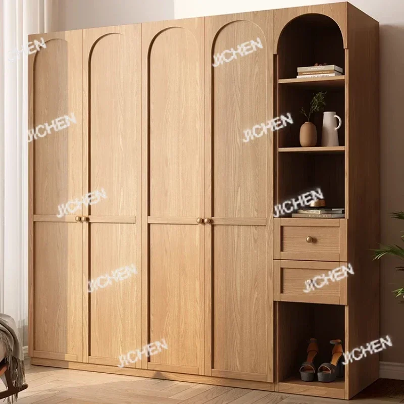 

HS дверные элегантные шкафы из дерева, скандинавский шкаф для домашней одежды, шкаф для хранения ящиков, роскошная мебель для спальни Guarda Roupas