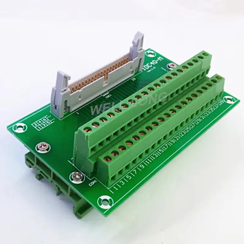 

IDC40 2x20 Pins 0.1" Male Header Breakout Board, Terminal Block, Connector.