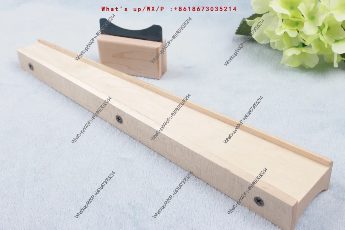 Fingerboard scraper for violin, repair of fingerboard mounting bracket, calibration, making of maintenance tools