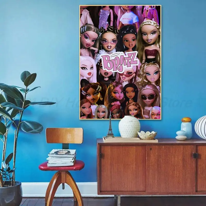 Bratz Doll Classic Anime Poster Whitepaper Sticker DIY Room Bar Cafe Nordic Home Decor