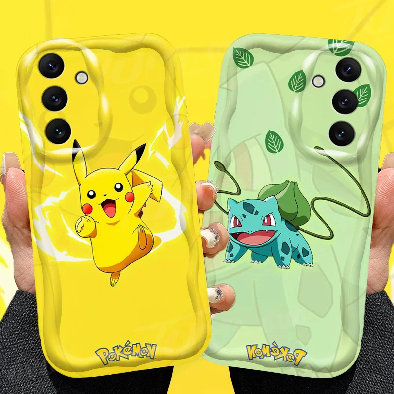 Pokemon Pikachu Charizard Case For Samsung Galaxy A54 A34 A24 A14 A13 A53 A33 A73 A23 A52 A52S A32 A22 A12 A51 A71 Clear Cover