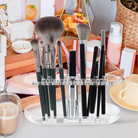 Acrylic Makeup Brush ganizer Compact Durable Storage Display Case Transparent Desktop Holder Eyebrow Pencil St