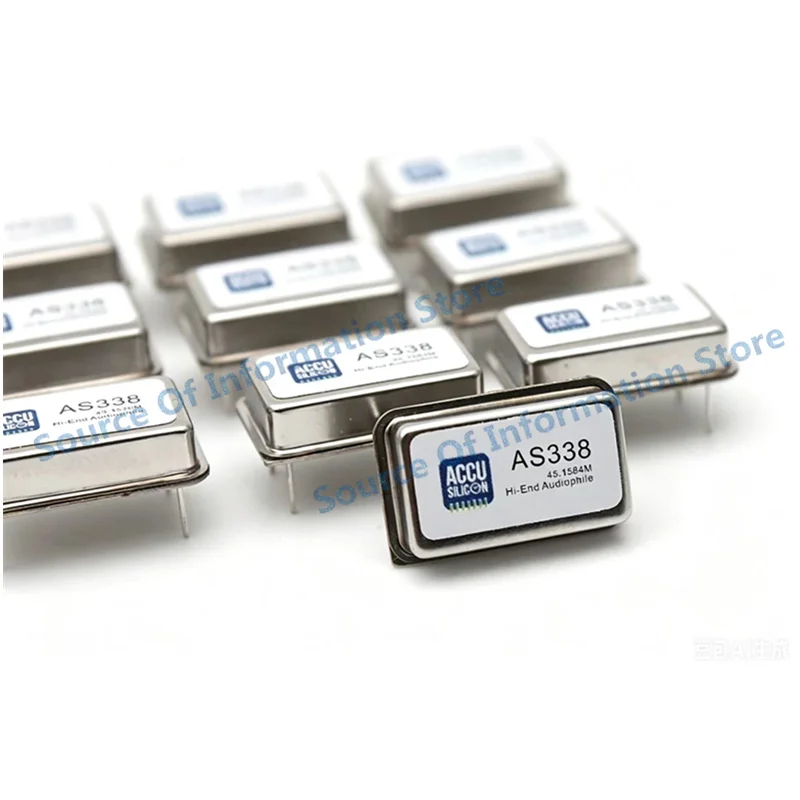 ACCUSILICON AS338 45.1584MHz/49.1520MHz Low Jitter Crystal Oscillator for Hi‑Fi DAC Digital Audio Player Upgrade
