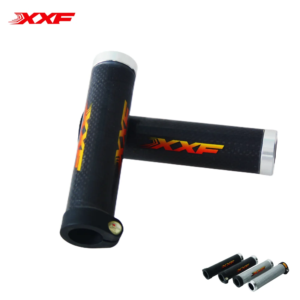 

Carbon fiber handlebar grips for mountain bike, lockable bicycle accessories, time Limited